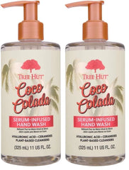 Tree Hut Coco Colada Serum Infused Hand Wash, Nourish & Hydrate Hands with Strengthening Skin Care, Long Lasting Scent, Cleanse & Lock in Moisture, 11 fl oz. (Pack of 2)