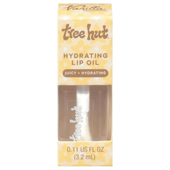 Tree Hut Hydrating Lip Oil, Vanilla, 0.11 Fl Oz | Non-Sticky High-Shine Lip Gloss Oil, Moisturizing Formula with Vitamin E & Squalane for Soft, Smooth Lips