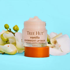 Tree Hut Vanilla Overnight Lip Mask, 0.6 Oz | Nourishing & Moisturizing Lip Treatment with Shea Butter, Vitamin E, Smooth Lips, Overnight Lip Sleeping Mask