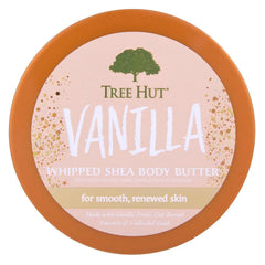 Tree Hut Vanilla Whipped Body Butter with Shea Butter, 8.4 Oz | Whipped Shea Body Butter, Long-Lasting Hydration for Soft, Smooth Skin, Essential Body Care, Lightweight Moisturizer