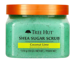 Tree Hut Coconut Lime Body Scrub, Exfoliating Sugar Scrub, Vegan, 18 Oz