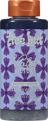 Tree Hut Violet Victory Foaming Body Wash, 18 Fl Oz | Nourishing & Moisturizing Shower Gel w/ Shea Butter & Essential Oils, Soft & Smooth Skin, Gentle Cleanser For All Skin Types