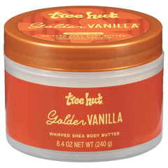 Tree Hut Golden Vanilla Whipped Body Butter with Shea Butter, 8.4 Oz | Whipped Shea Body Butter, Long-Lasting Hydration for Soft, Smooth Skin, Essential Body Care, Lightweight Moisturizer