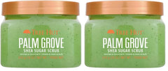 Tree Hut Palm Grove Shea Sugar Scrub, Exfoliating, Hydrating & Moisturizing Body Scrub with Shea Butter & Nourishing Essential Oils, Smooth & Soften Skin, 18 oz (Pack of 2)
