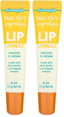 Tree Hut Pineapple Sugarlips Lip Butter, Moisturizing & Nourishing Lip Care for Smooth, Hydrated Lips, 0.52 fl oz (Pack of 2)