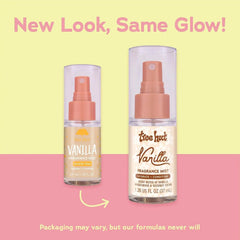 Tree Hut Mini Vanilla Hair & Body Mist, Hydrating & Alcohol-Free Body Spray, Fragrance with Vanilla, Sandalwood & Coconut Notes, Alcohol-Free Formula, Versatile Body Spray, Travel Size, 1.26 fl oz