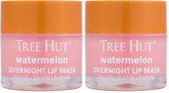 Tree Hut Watermelon Overnight Lip Mask, Hydrating Lip Treatment, Leave On Overnight for Soft, Smooth Lips, 0.6 oz (Pack of 2)