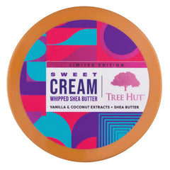 Tree Hut Sweet Cream Whipped Shea Body Butter, Hydrating & Nourishing Body Lotion with Natural Oils, Moisturizer for Soft & Smooth Skin, 8.4 Oz